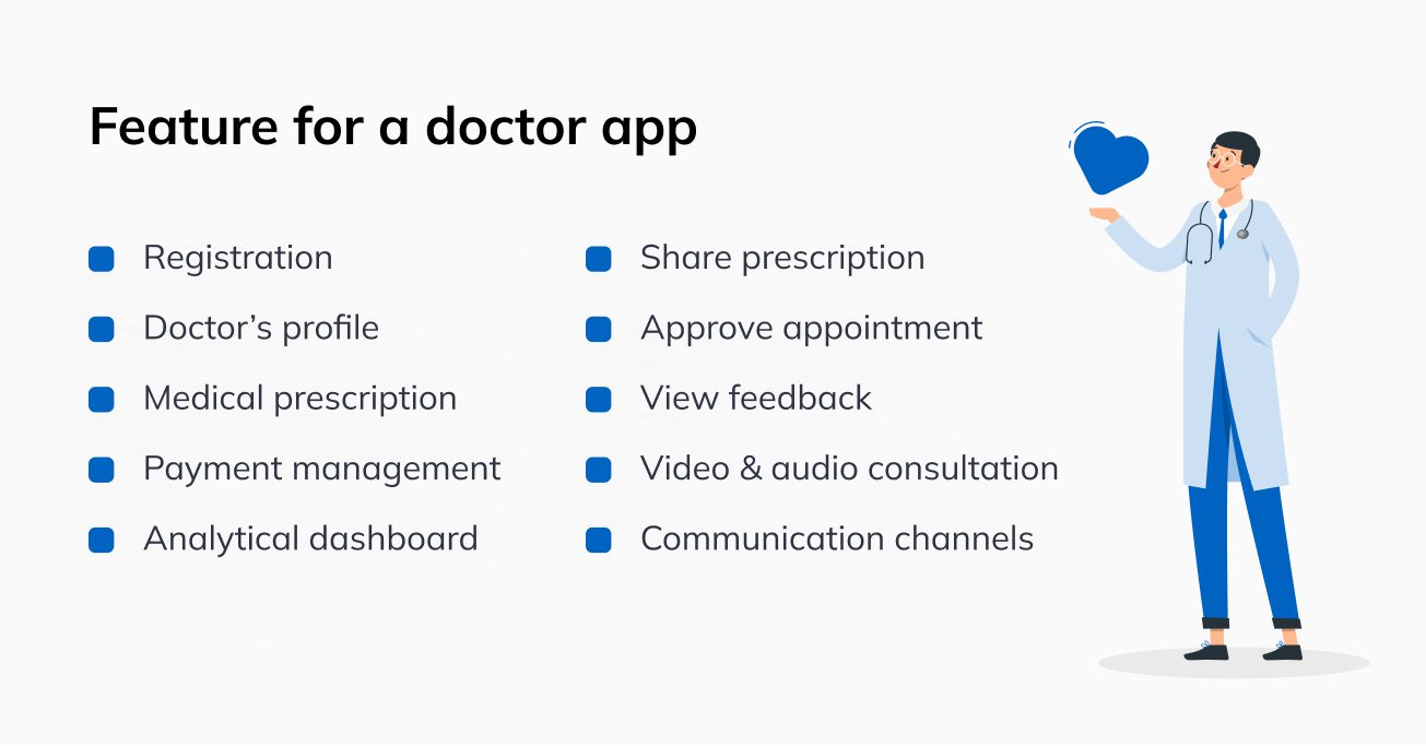 Feature for a doctor app