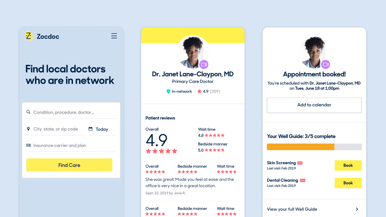 Zocdoc: Find and book doctors - Apps on Google Play