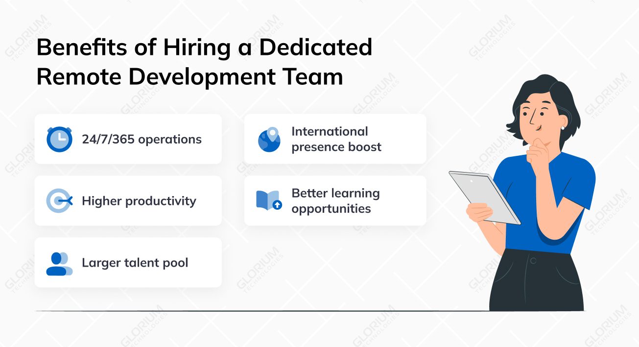 Benefits of hiring a dedicated remote development team