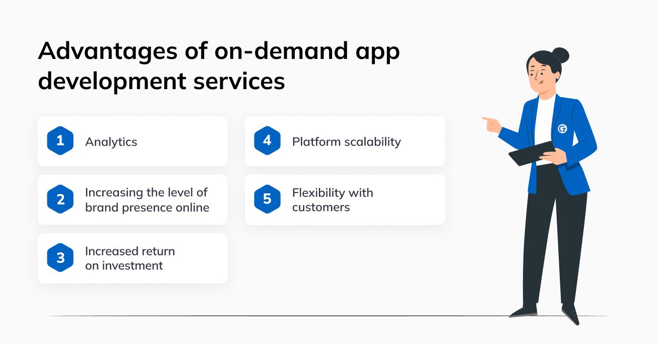 Advantages of on demand app development services