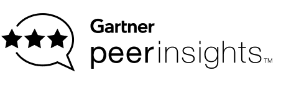 gartner peer insights logo black